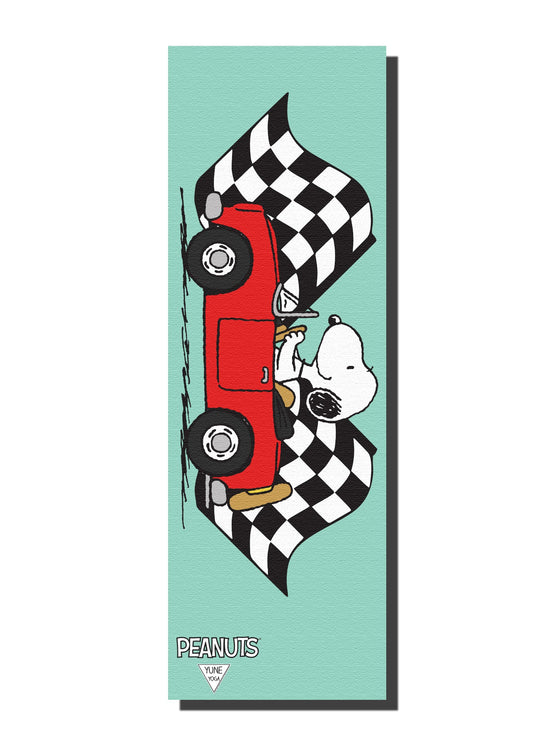 Yoga Mat Peanuts Snoopy Race Car